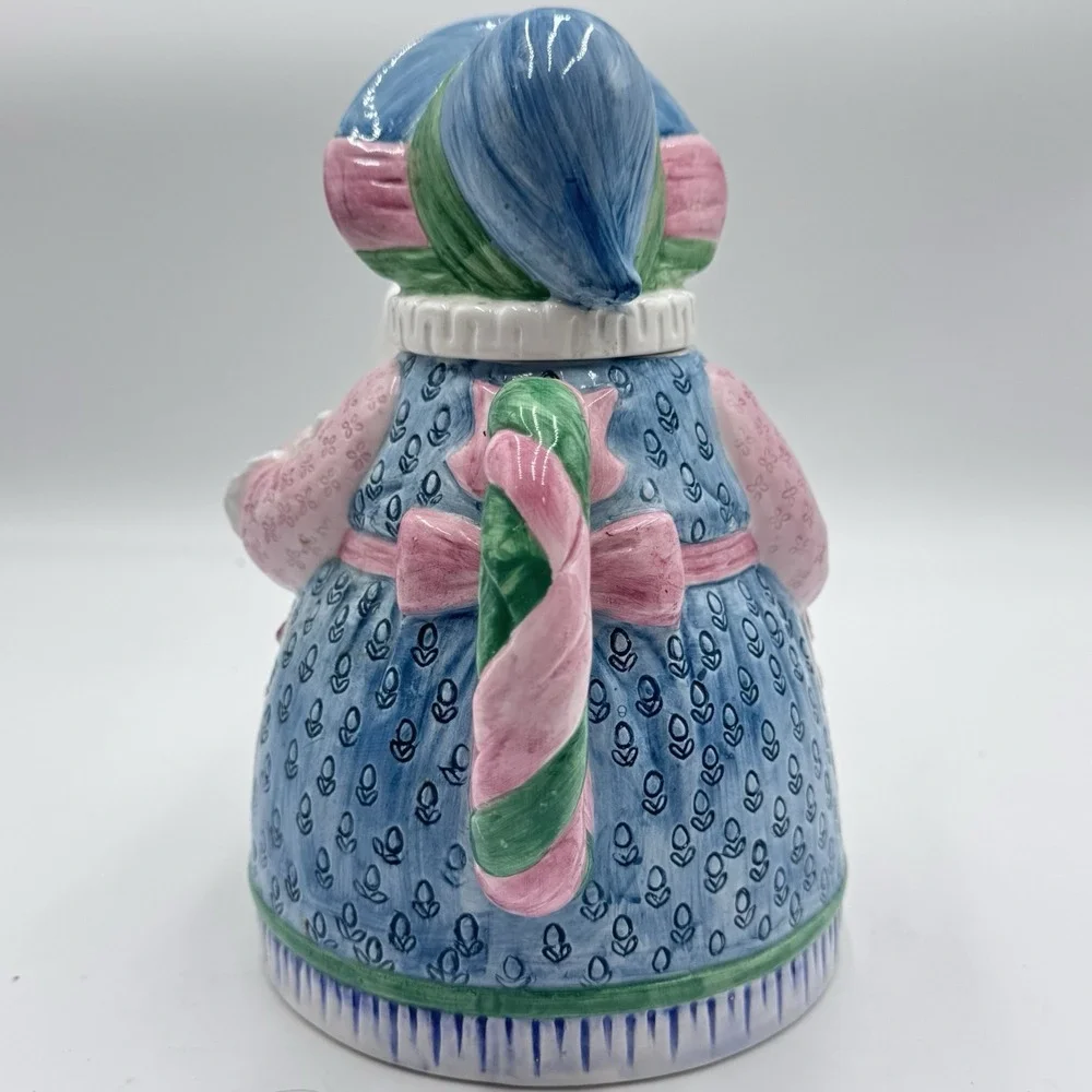 CottageCore Mother Goose Tea Pot by Shafford Tempest 1986 Woman & Duck GrannyCor